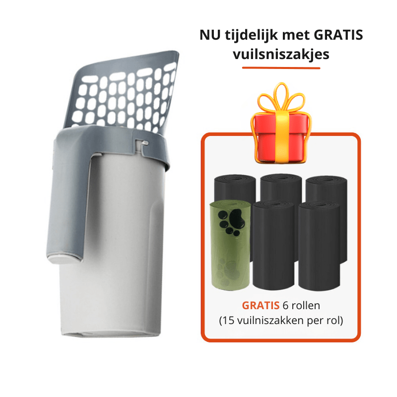 Siopsrl| QUICKCLUMP – Cat Litter Scoop with Built-In Odor-Blocking Waste Container