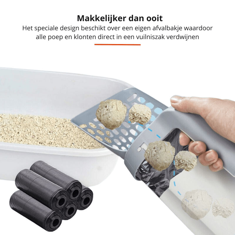 Siopsrl| QUICKCLUMP – Cat Litter Scoop with Built-In Odor-Blocking Waste Container