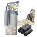 Siopsrl| QUICKCLUMP – Cat Litter Scoop with Built-In Odor-Blocking Waste Container