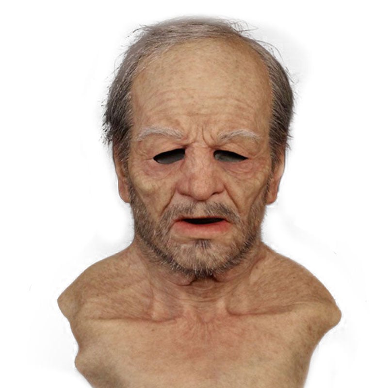 Siopsrl| MaskEnigma Holloween Realistic Elderly Disguise