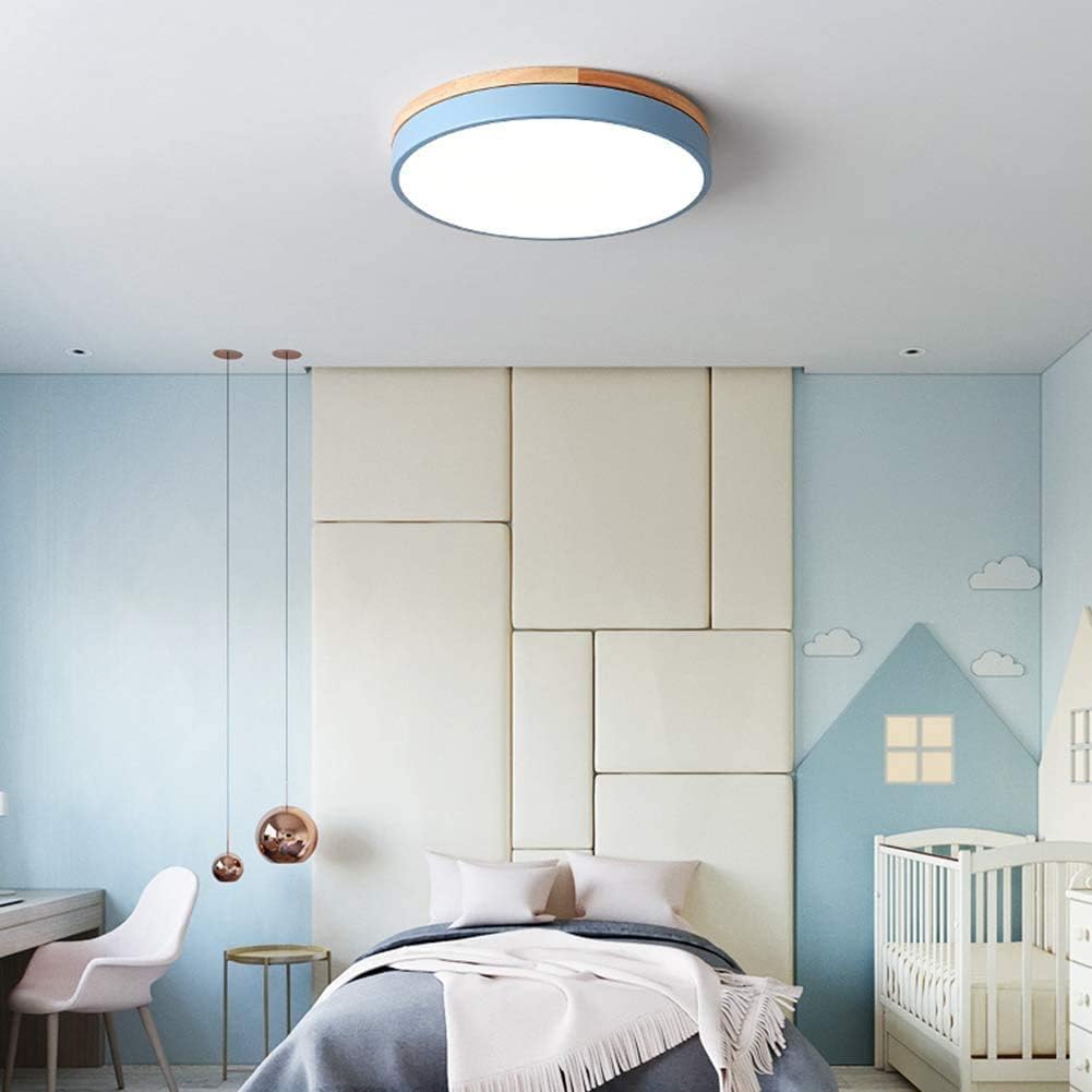 Siopsrl| Ceiling Light Modern Wood LED Flush Fitting