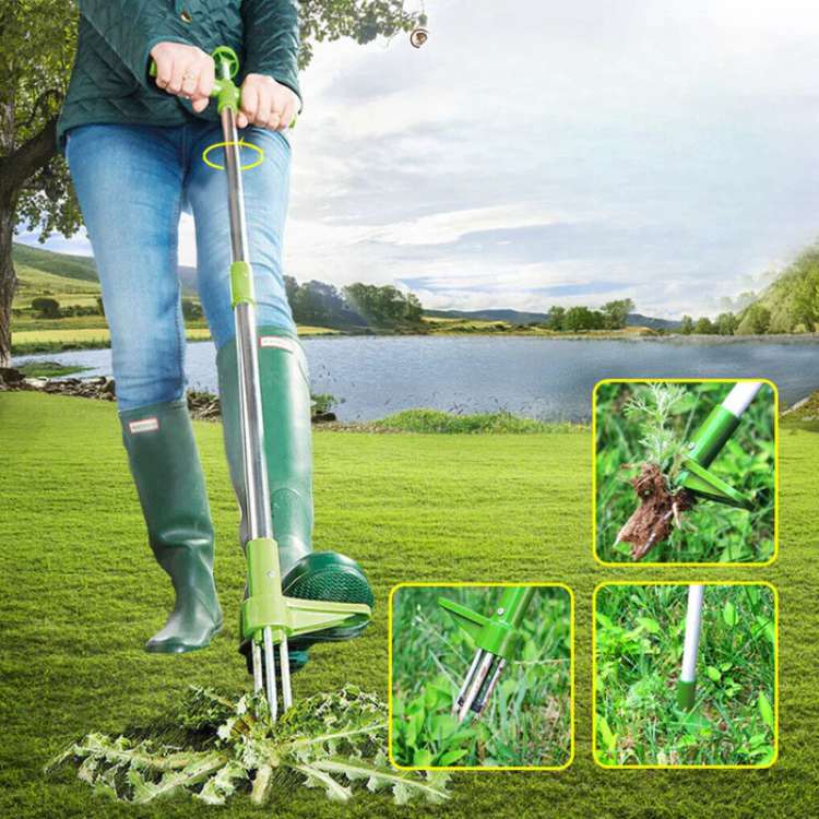 Siopsrl| Garden Weed Removal Tool Stainless Steel Root Puller