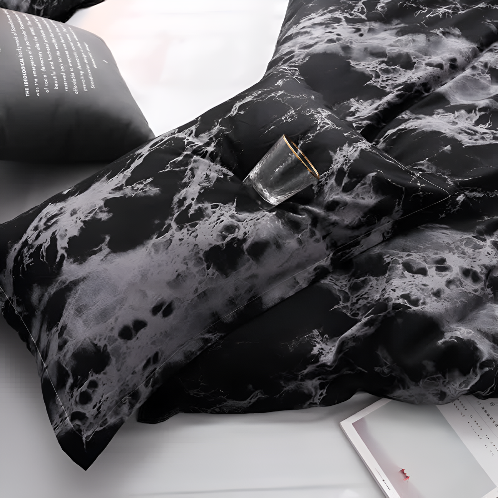 Siopsrl| Marble Blanket Modern Soft Bedding Set