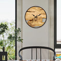 Siopsrl| Rustic Wooden Wall Clock with Roman Numerals