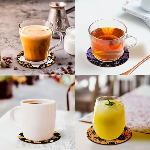 Siopsrl| SpukMeister Coaster Set — Let your Halloween party be enchanted with magical fascination and guests amazed!