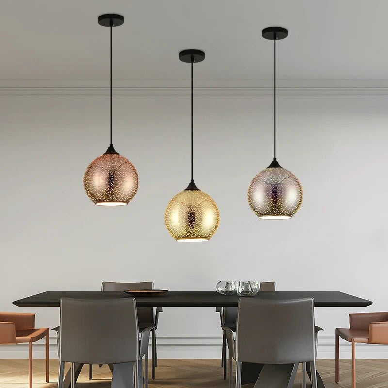 Siopsrl| Perforated Glass Ceiling Light