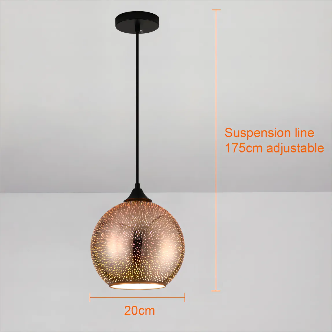 Siopsrl| Perforated Glass Ceiling Light