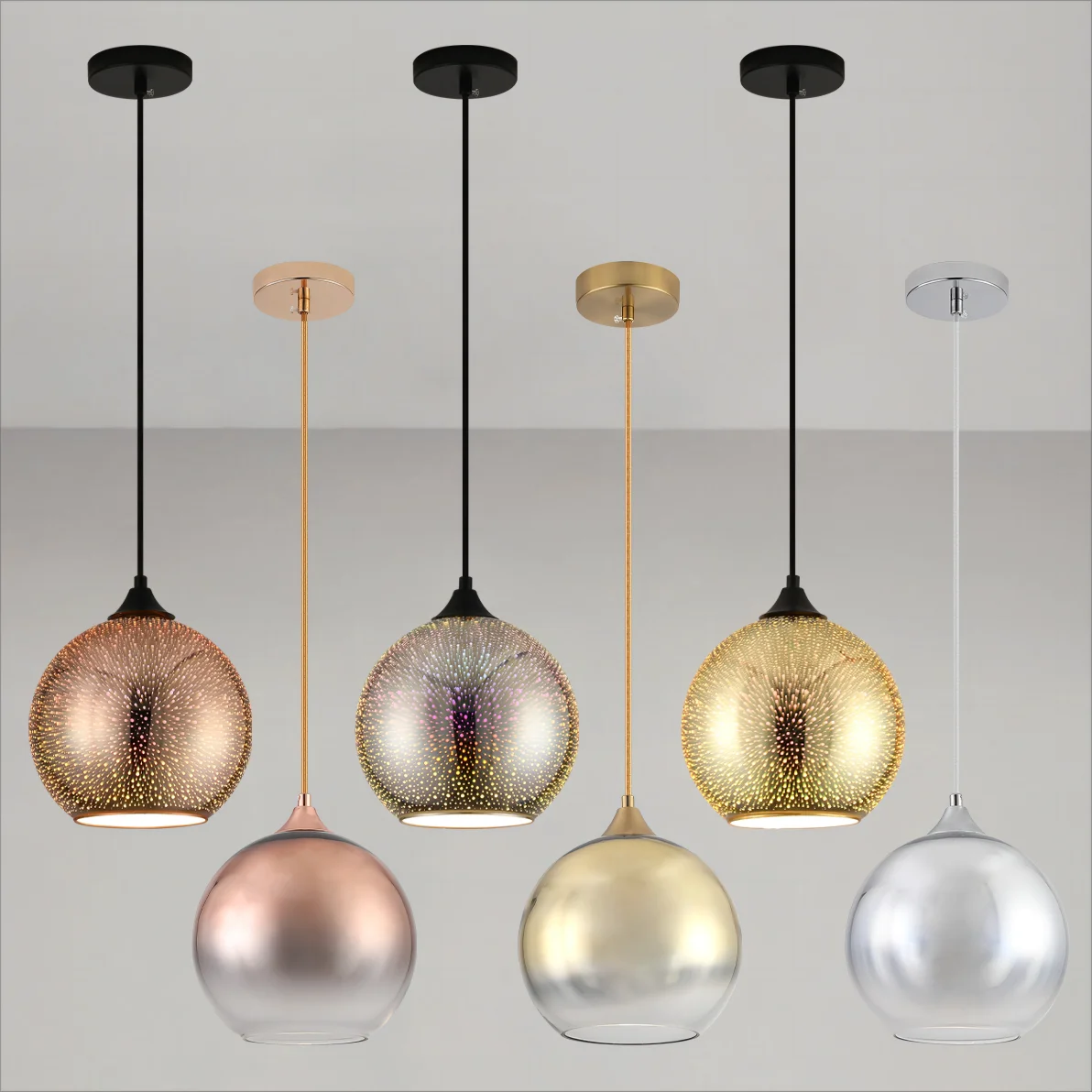 Siopsrl| Perforated Glass Ceiling Light