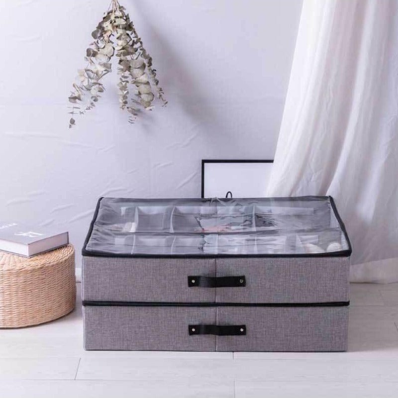 Siopsrl| Foldable Shoe Box Organizer and Shoe Storage
