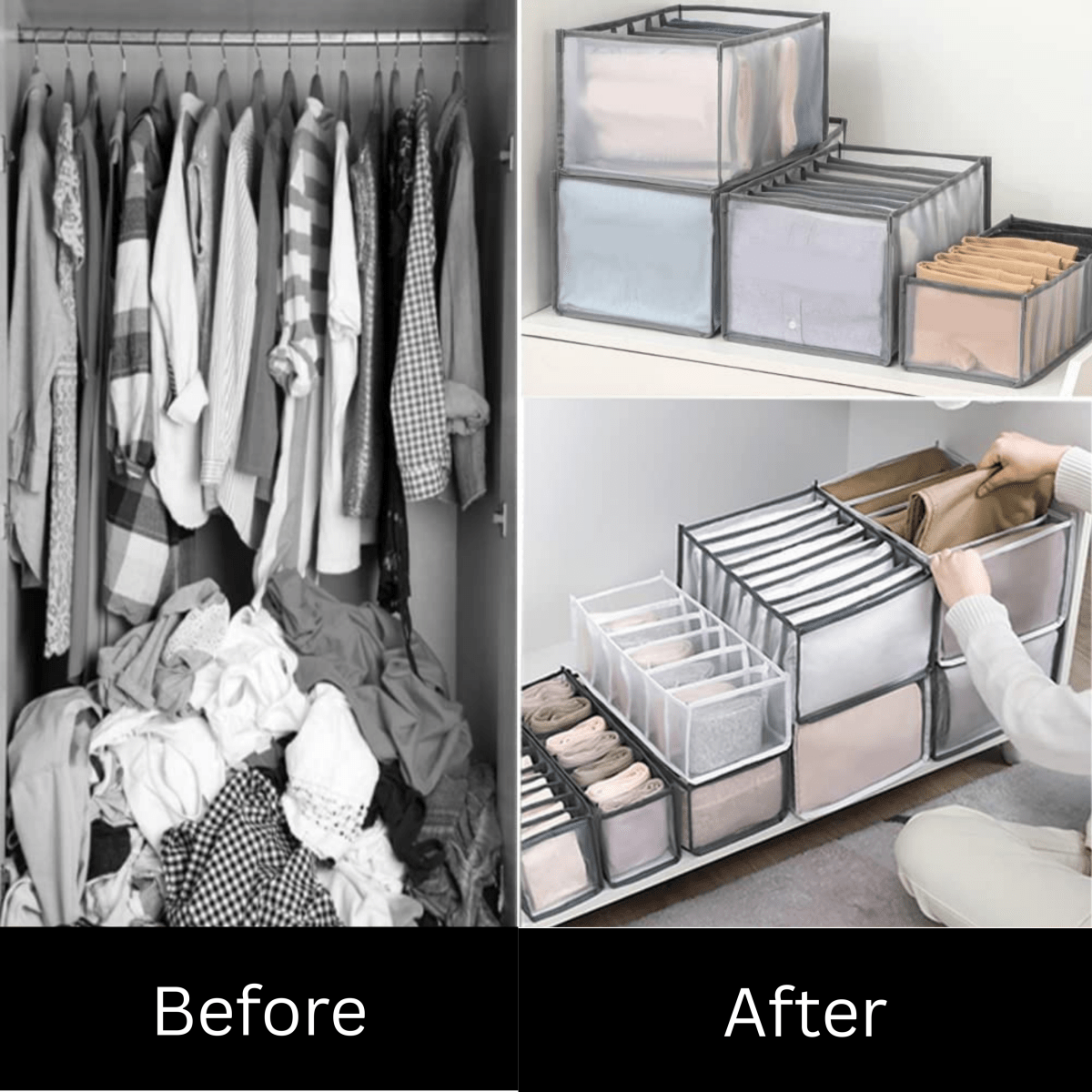 Siopsrl| FOLDSPACE – Closet Organizer Set for Neat and Wrinkle-Free Storage