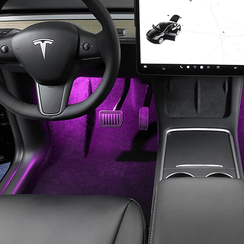 siopsrlFootwell / Puddle / Glovebox / Frunk / Trunk LED Lights for Model 3/Y/S/X