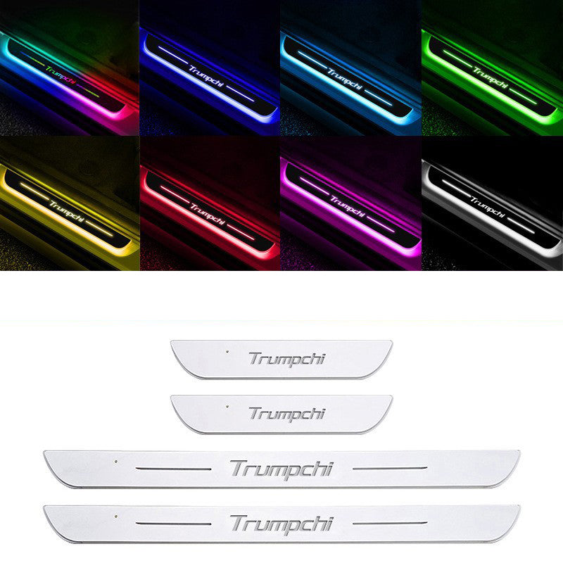 Siopsrl LED Door Sill Scuff Plates — Customizable RGB Neon Lighting