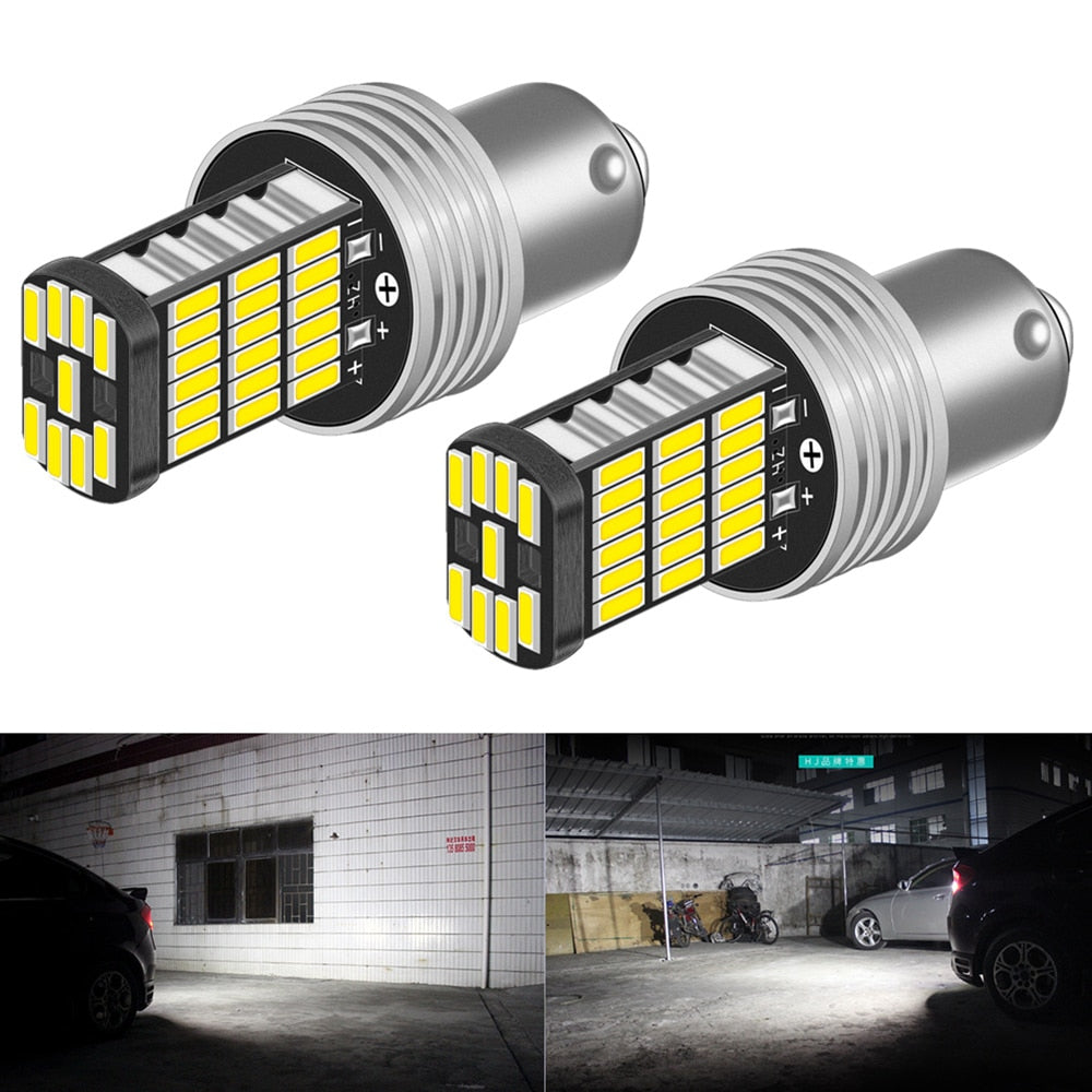 Siopsrl P21W 1156 BA15S LED Bulbs — 50,000‑Hr Error‑Free Brilliance