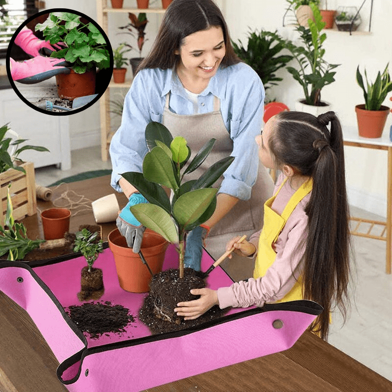 Siopsrl| GardenMat 2.0 – Waterproof Foldable Gardening Work Mat for Clean & Organized Planting