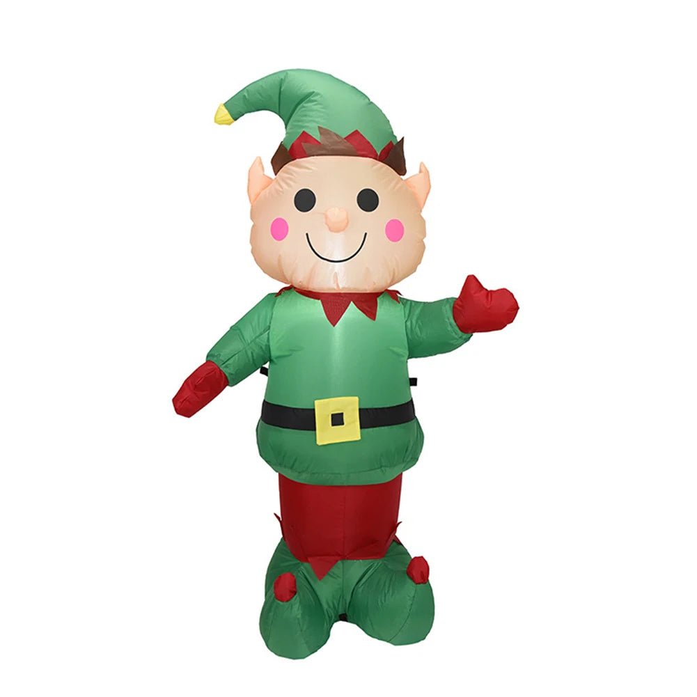 Siopsrl| Glowing LED Inflatable Christmas Tree & Elf – Festive Outdoor Ornament for Magical Parties & New Year Cheer