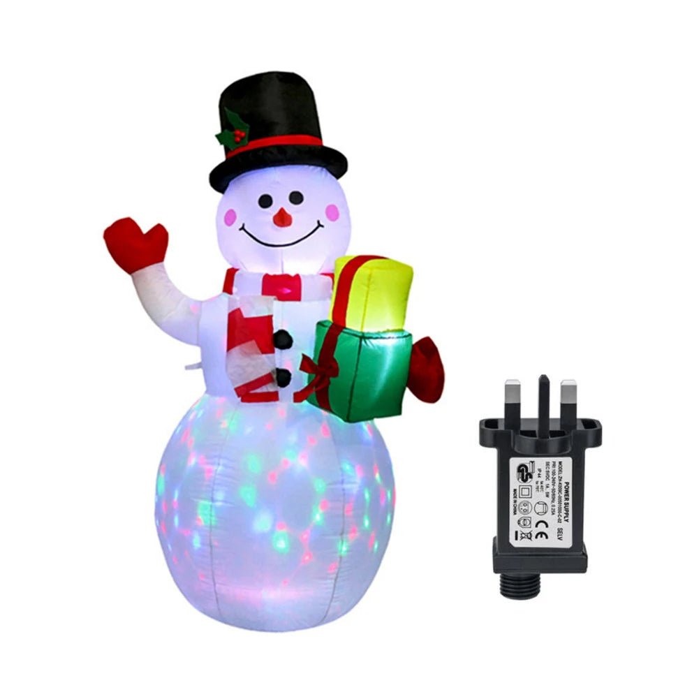 Siopsrl| Glowing LED Inflatable Christmas Tree & Elf – Festive Outdoor Ornament for Magical Parties & New Year Cheer