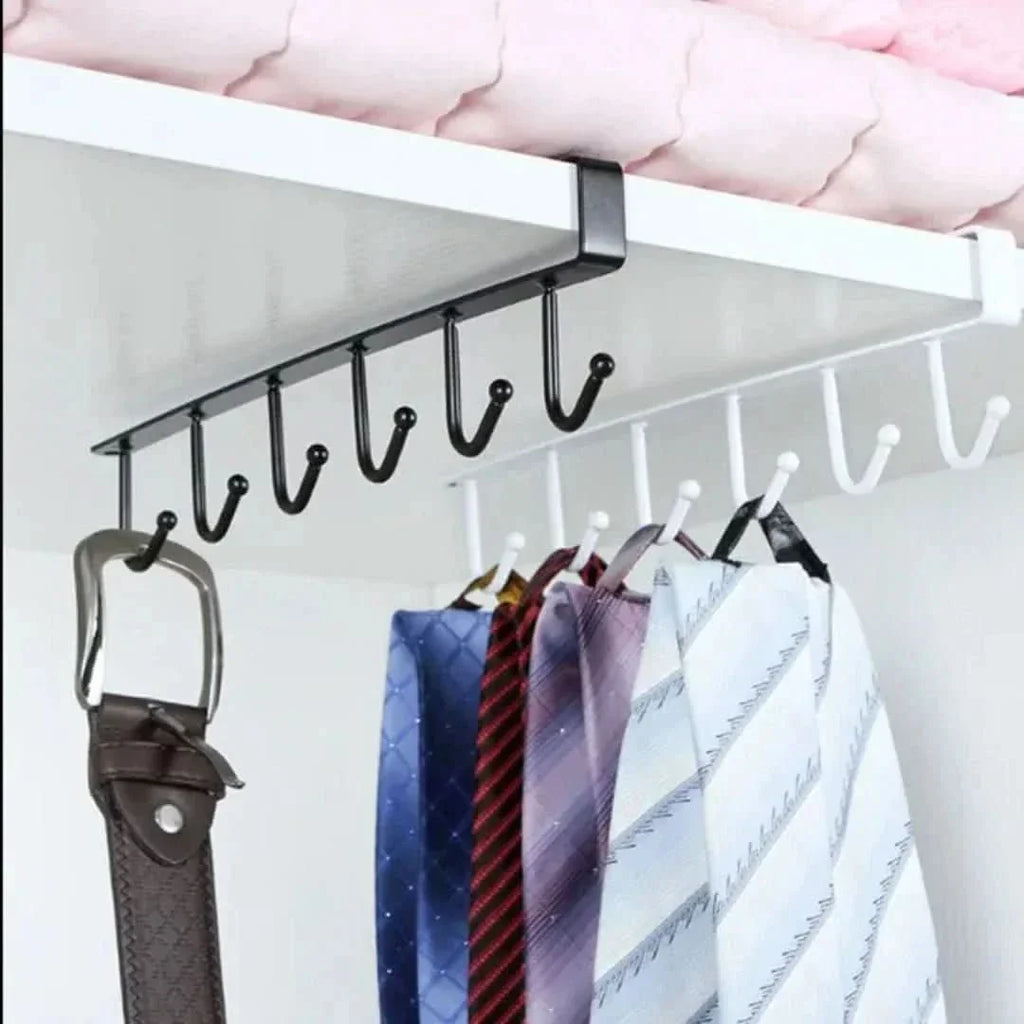 Siopsrl| Under Cabinet Hanging Rack – Space-Saving Kitchen Organizer