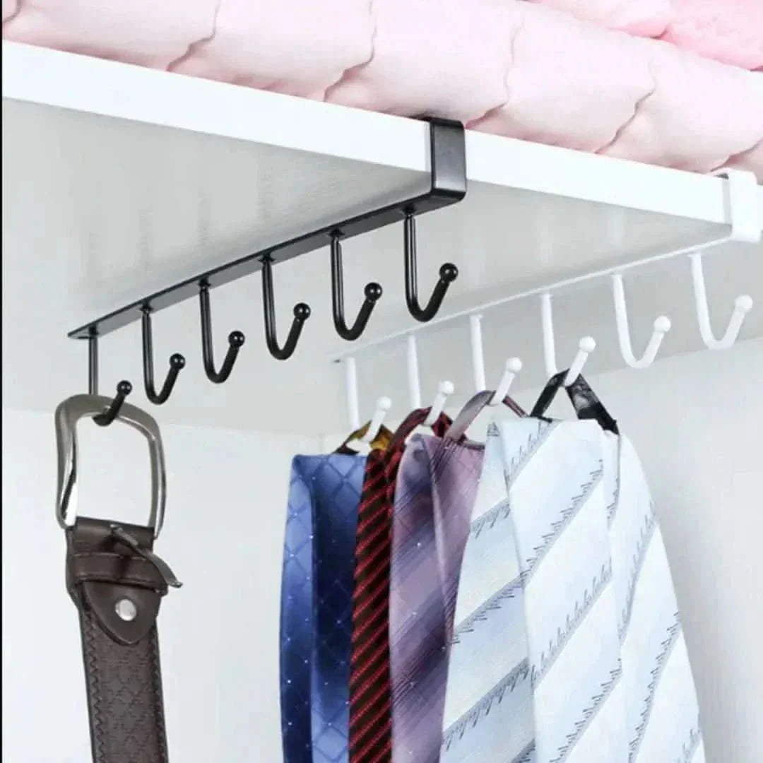 Siopsrl| Under Cabinet Hanging Rack – Space-Saving Kitchen Organizer