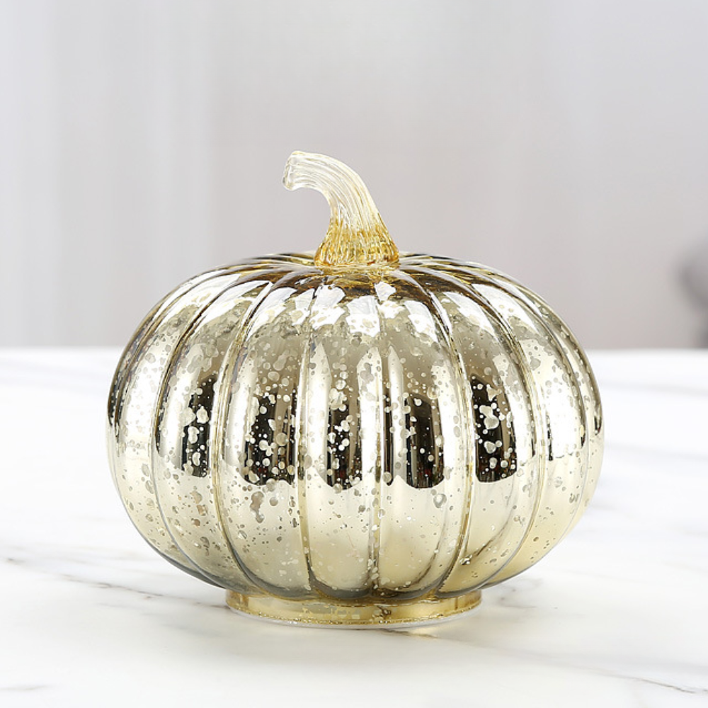 Siopsrl| Halloween Decorations Glass LED Pumpkin Light
