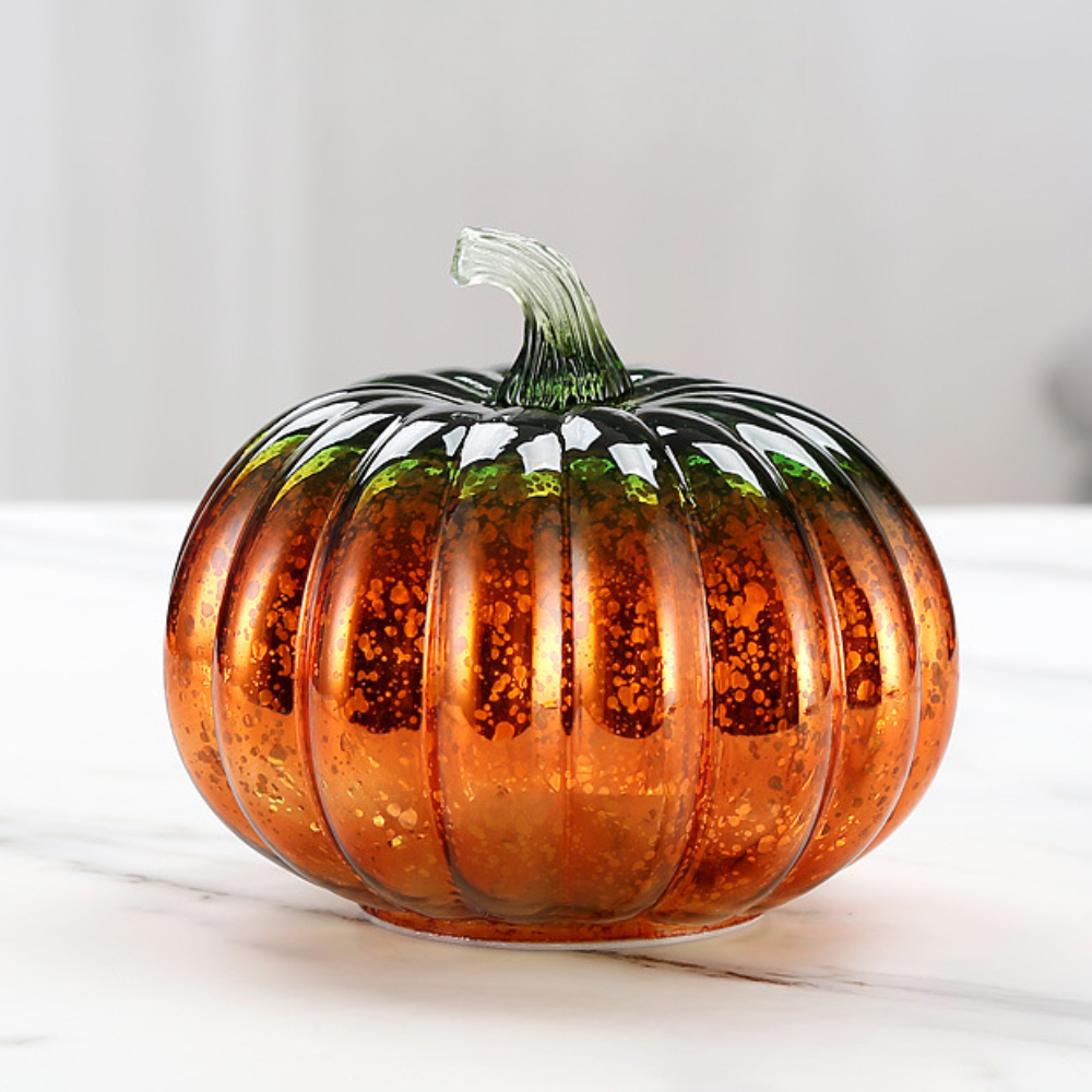 Siopsrl| Halloween Decorations Glass LED Pumpkin Light