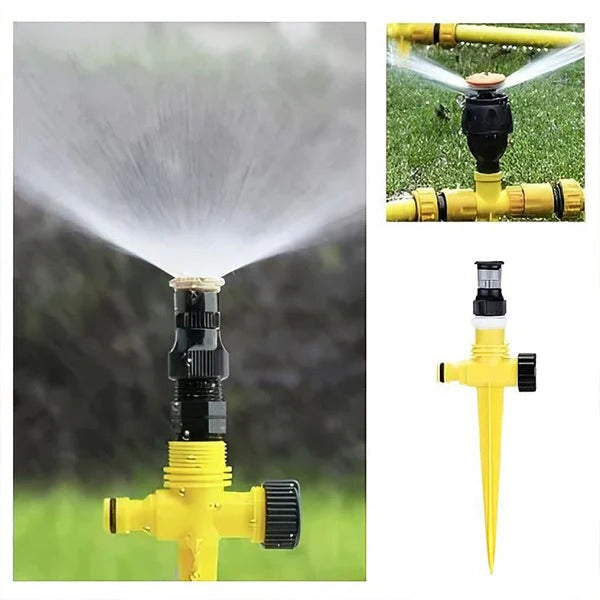 Siopsrl| 360° Garden Sprinkler, Water-Saving with Adjustable Spray Patterns