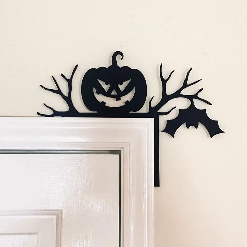 Siopsrl| SpookyTopper Spookopper Metal Halloween Door Topper