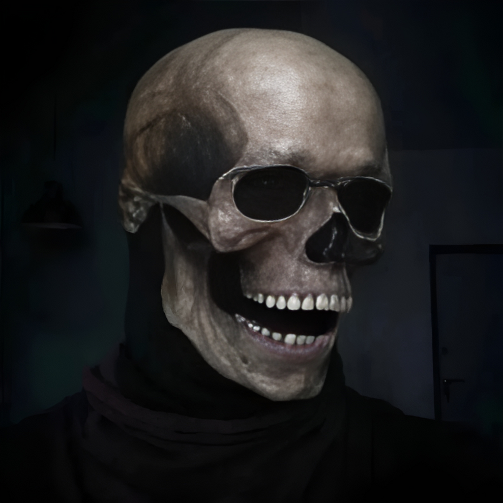 Siopsrl| Halloween Realistic Full Head Skull Mask