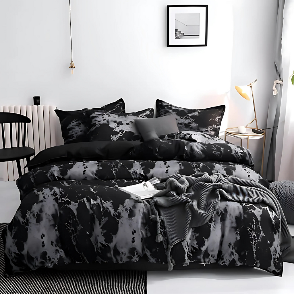 Siopsrl| Marble Blanket Modern Soft Bedding Set