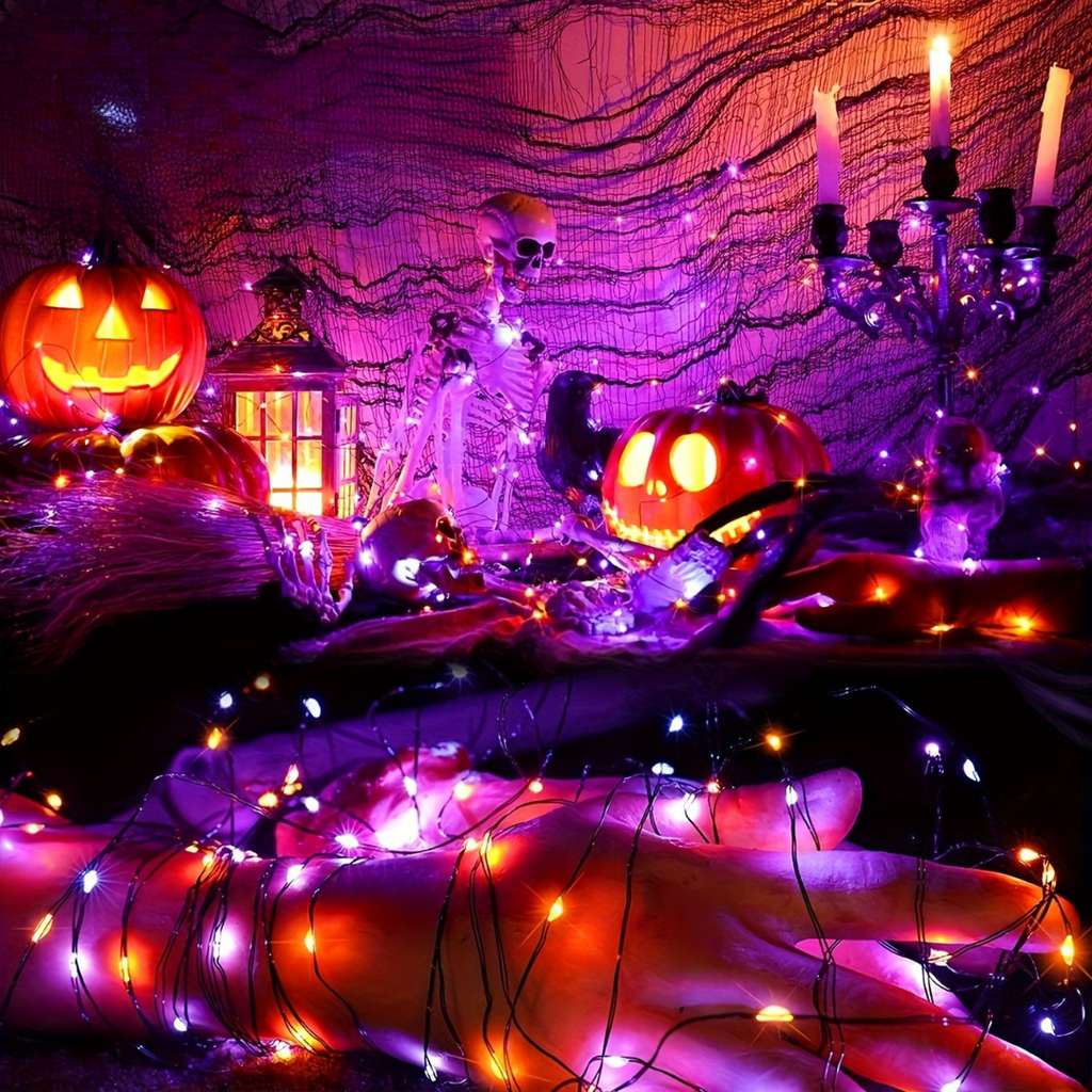 Siopsrl| Fairy Lights Solar Outdoor Halloween String