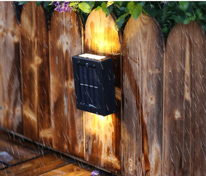 Siopsrl| Wall Lights Outdoor Solar Powered Garden Fixture