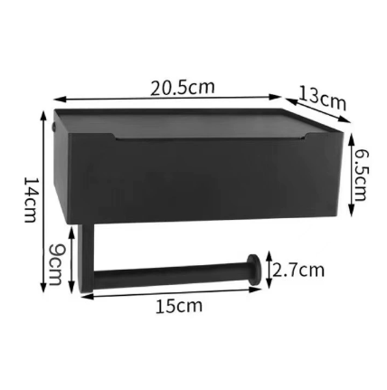 Siopsrl| Modern Toilet Paper Holder Made of Stainless Steel for Strong Wall Mounting