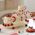 Blushing Face Cute Ceramic Tea Set Gift Box