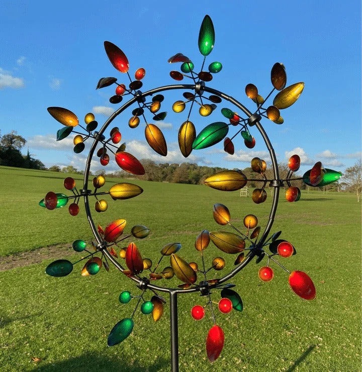 Siopsrl| Kinetic metal windmill spinner for the garden