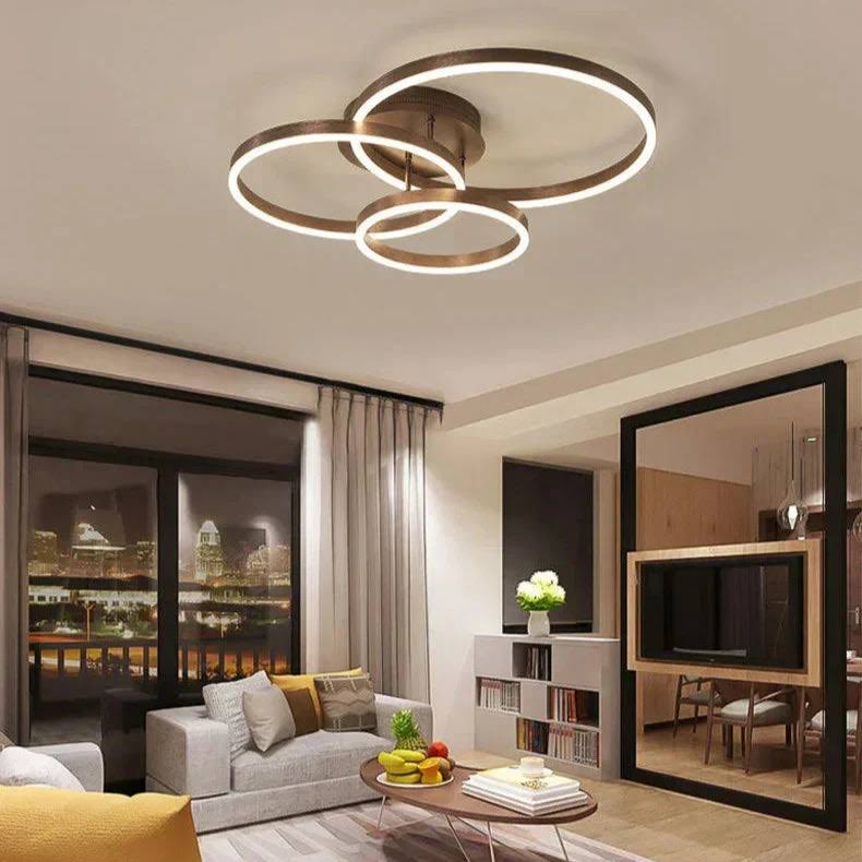 Siopsrl| LED Ceiling Light with Decorative Rings 55x50cm - 32W