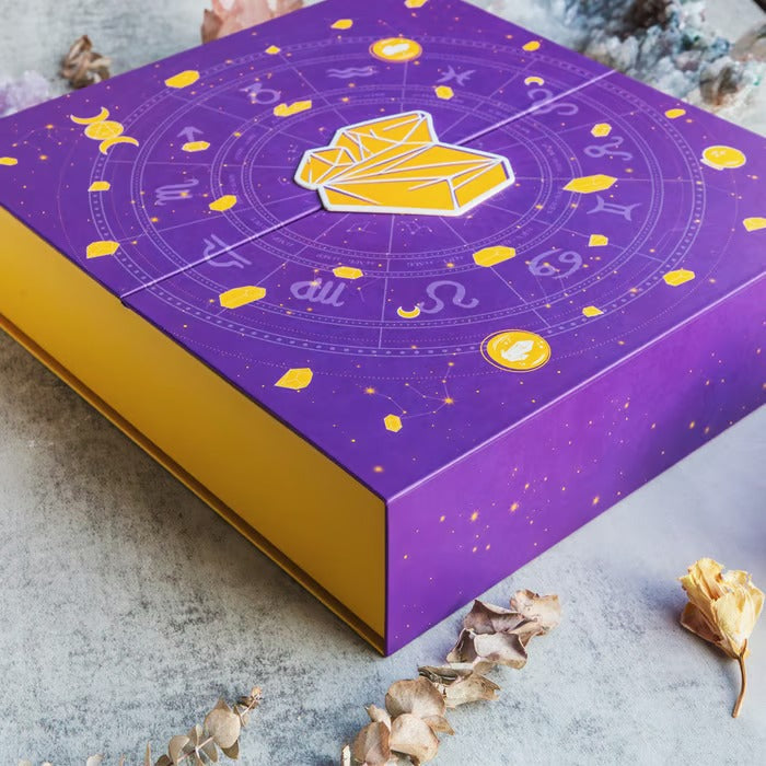 Siopsrl| Halloween Crystal Advent Calendar | 31-Day Countdown Box | Healing Stone Collection