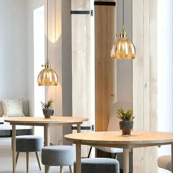 Siopsrl| Glass Flower Pendant Light – Japanese Style