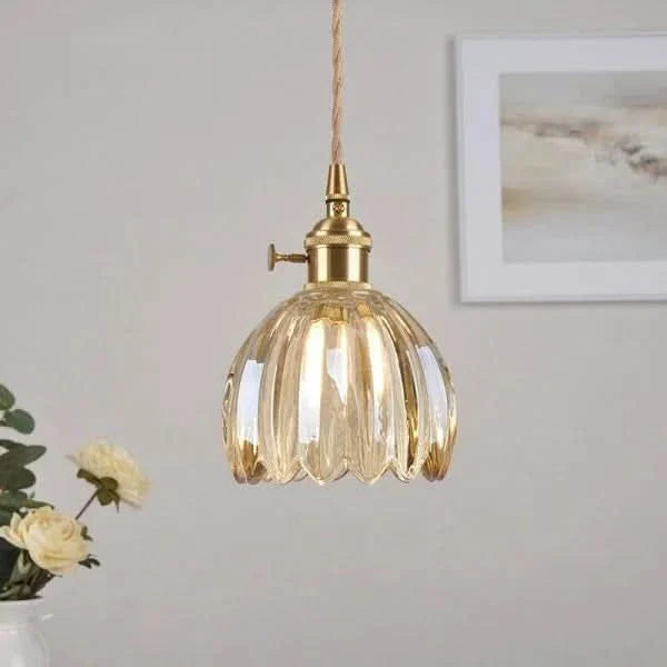 Siopsrl| Glass Flower Pendant Light – Japanese Style