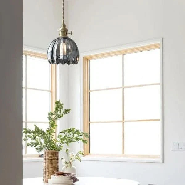 Siopsrl| Glass Flower Pendant Light – Japanese Style