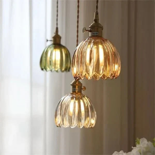 Siopsrl| Glass Flower Pendant Light – Japanese Style