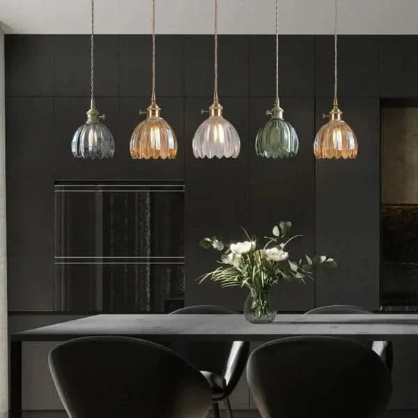 Siopsrl| Glass Flower Pendant Light – Japanese Style