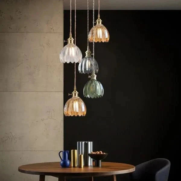 Siopsrl| Glass Flower Pendant Light – Japanese Style
