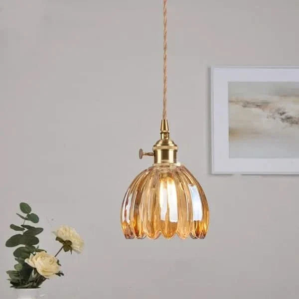Siopsrl| Glass Flower Pendant Light – Japanese Style