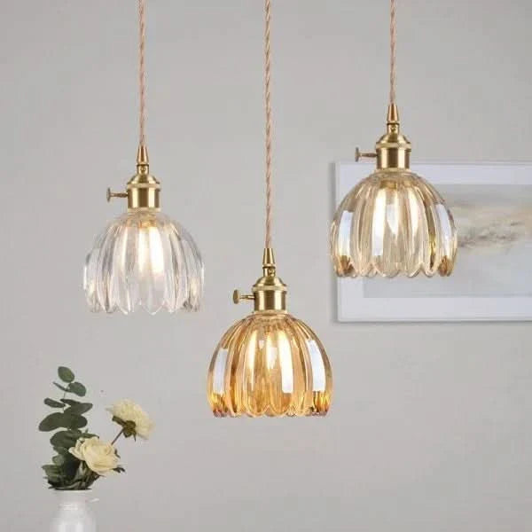 Siopsrl| Glass Flower Pendant Light – Japanese Style