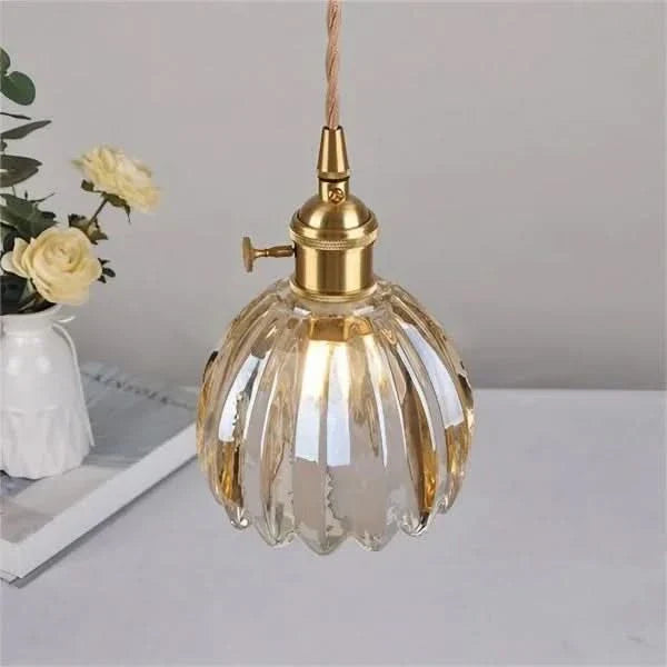 Siopsrl| Glass Flower Pendant Light – Japanese Style