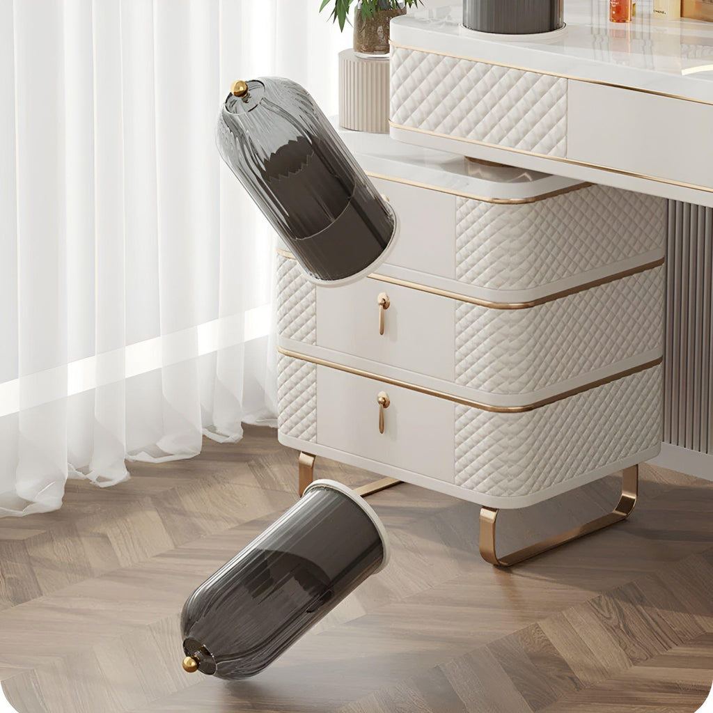 Siopsrl| Beauty SpinMate – 360° Rotating Makeup Brush Holder & Cosmetic Organiser with Dustproof Lid