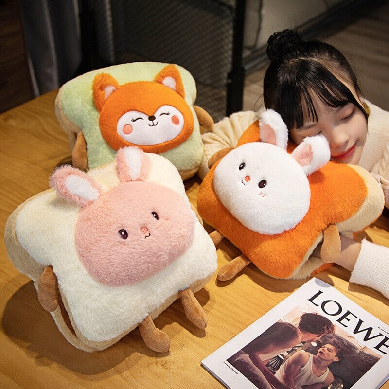 Siopsrl| Fluffy Animal Toastie Plushie Hand Warmer Collection
