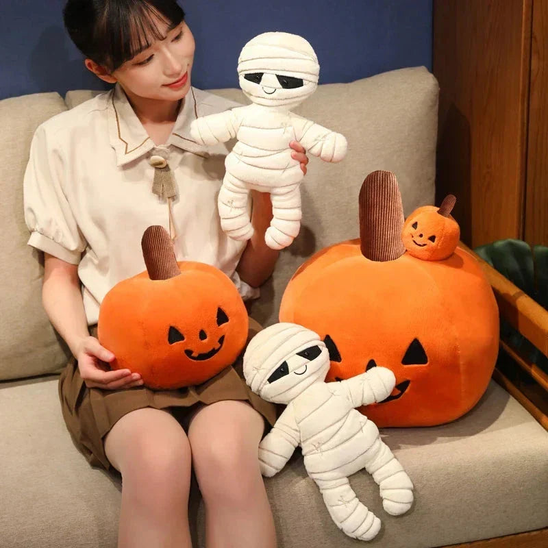 Siopsrl| Halloween Pumpkin Mummy Skull Bone Plushies