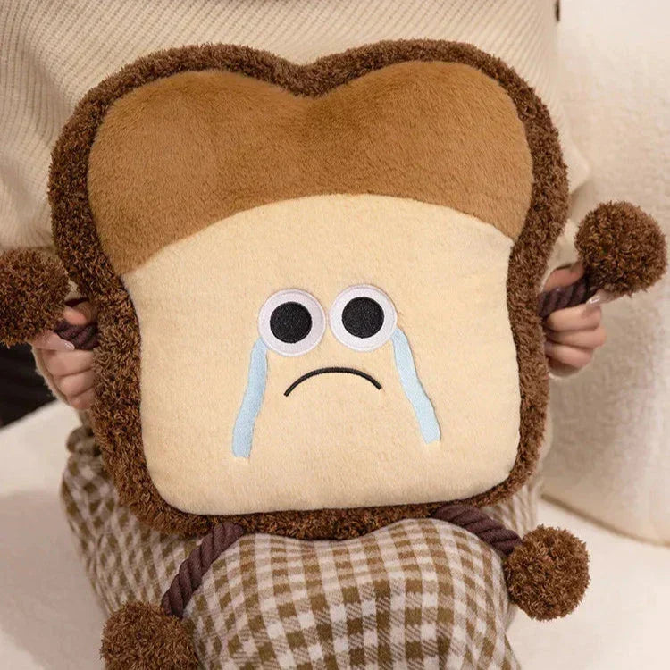 Siopsrl| Happy Toast Sad Toast Plush & Bag