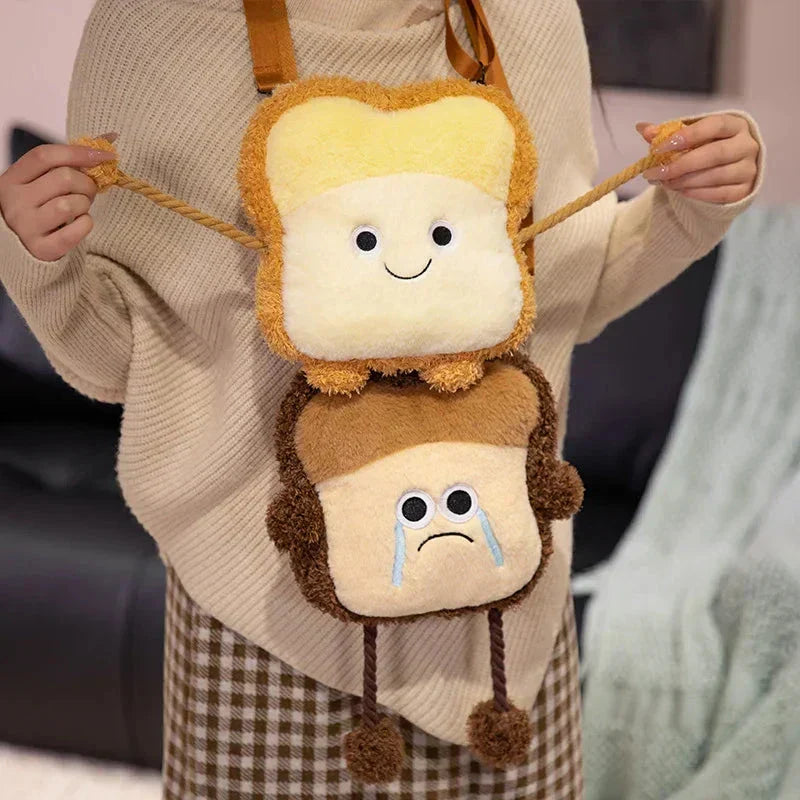 Siopsrl| Happy Toast Sad Toast Plush & Bag
