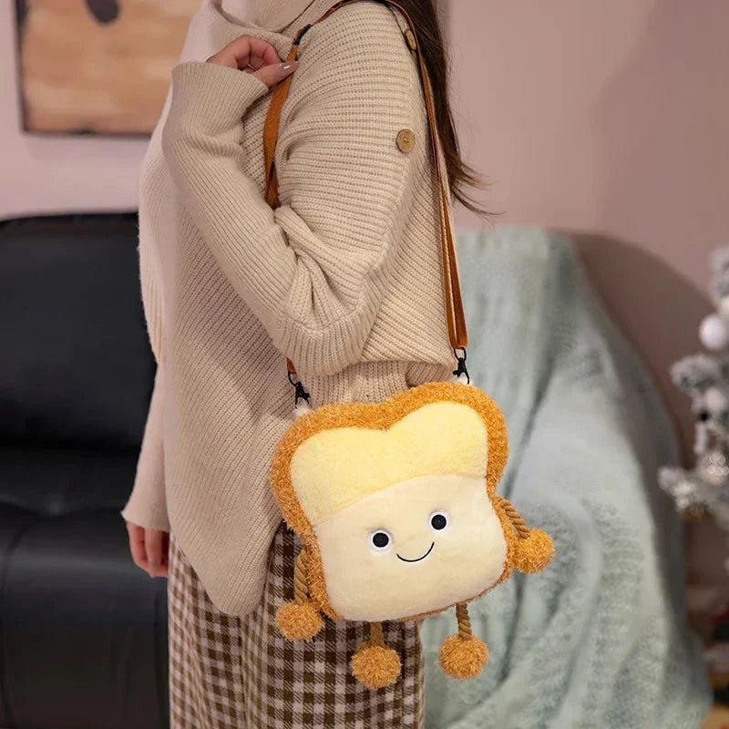 Siopsrl| Happy Toast Sad Toast Plush & Bag
